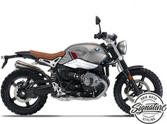 WUNDERLICH R-Line Side Sticker Clear tank decorative kit - silver-red | 48300-127