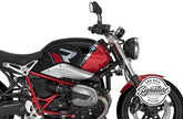 WUNDERLICH R-Line Side Sticker Clear tank decorative kit - silver-red | 48300-127