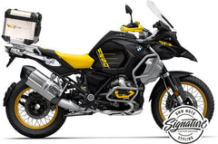 WUNDERLICH Decorative kit for original aluminium topcase R-Line - black-yellow | 48700-134