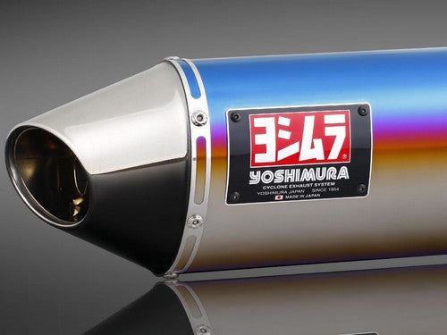 YOSHIMURA JMCA SLIP-ON TRI-CONE NINJA400R 11-12/ER-4N (STB) - TATANIUM BLUE COVER | 110-255-5P80B
