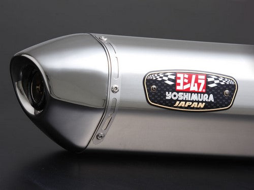 YOSHIMURA JMCA SLIP-ON R-77J STAINLESS END FZ8/FAZER8 11- (SSS) - STAINLESS COVER, STAINLESS END | 110-387-5V50