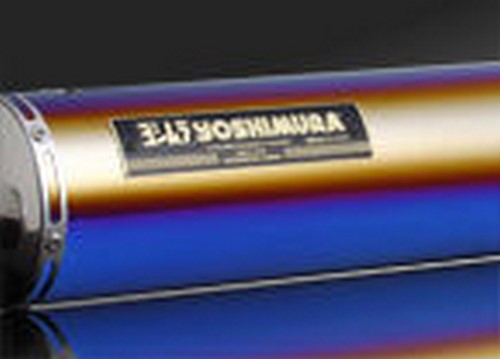 YOSHIMURA JMCA FULL EXHAUST SYSTEM APE50 -03 (TTB) FIRE SPEC - TITANIUM BLUE COVER | 110-405F8280B