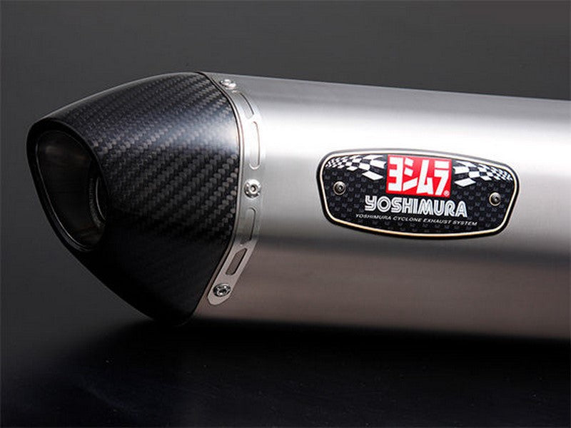 Yoshimura JMCA Full System R-77J XMAX 21-, Satin Finish cover, Carbon end | 110A-319-5130