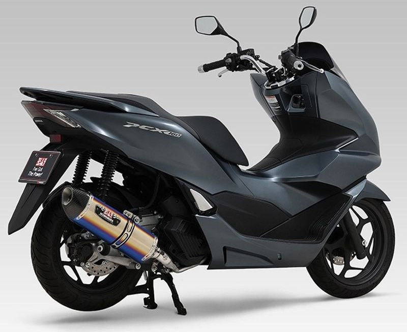 Yoshimura JMCA Full Exhaust System R-77S PCX160 21, Titanium blue cover | 110A-45E-5182B