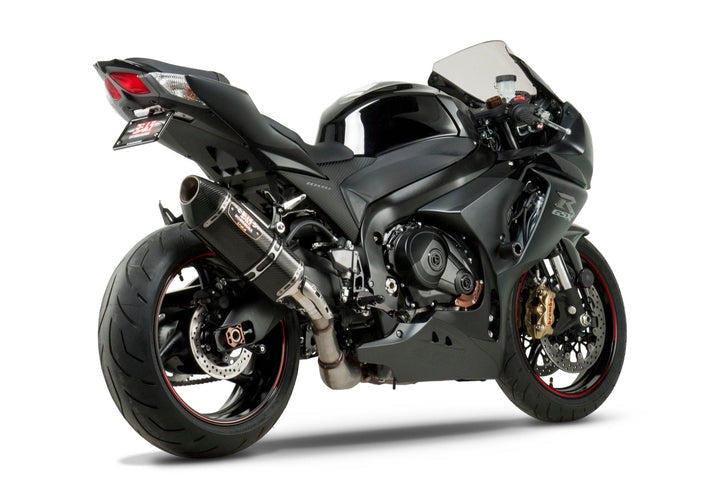 Yoshimura USA GSX-R1000 12-16 R-77 Stainless Slip-On Exhaust, W/ Carbon Fiber Muffler | 1118120220