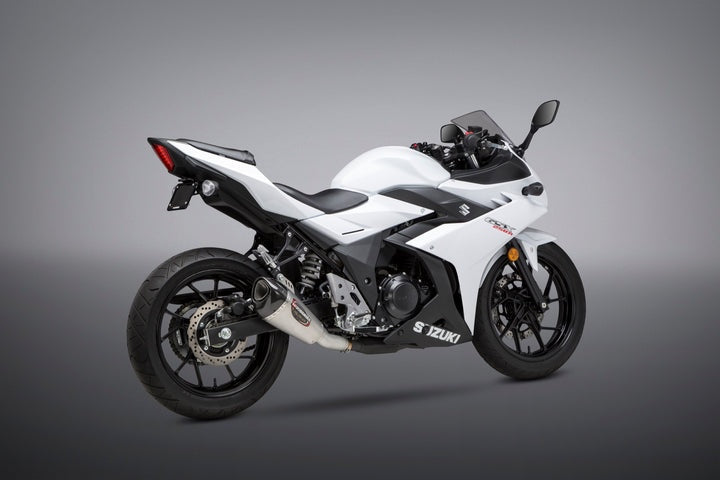 Yoshimura USA GSX250R 18-20 Alpha T Stainless Slip-On Exhaust, W/ Stainless Muffler | 11260BP520