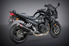 Yoshimura USA GSF/GSX1250Fa 07-16 TRS Stainless Slip-On Exhaust, W/ Carbon Fiber Muffler | 1126262