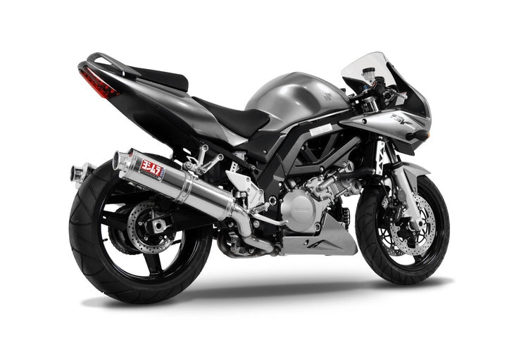 Yoshimura USA SV1000/S 04-07 Race RS-3 Dual Stainless Bolt-On Mufflers | 1131455