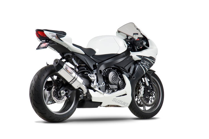 Yoshimura USA GSX-R600/750 11-22 R-77 Stainless Slip-On Exhaust, W/ Stainless Muffler | 1160020520