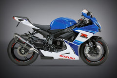 Yoshimura USA GSX-R600/750 11-22 Alpha Stainless Slip-On Exhaust, W/ Carbon Fiber Muffler | 11600EM220