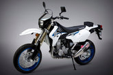 Yoshimura USA DR-Z400S/Sm 00-23 RS-4 Dual Stainless Full Exhaust, W/ Carbon Fiber Mufflers | 116600D220