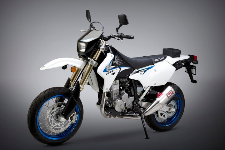 Yoshimura USA DR-Z400S/Sm 00-23 RS-4 Dual Stainless Full Exhaust, W/ Aluminum Mufflers | 116600D320
