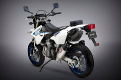 Yoshimura USA DR-Z400S/Sm 00-23 RS-4 Dual Stainless Full Exhaust, W/ Aluminum Mufflers | 116600D320
