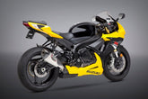 Yoshimura USA GSX-R600/750 11-22 Alpha T Stainless Slip-On Exhaust, W/ Stainless Muffler | 11750BP520