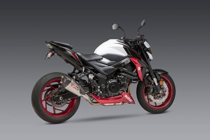Yoshimura USA GSX-S750/Z 18-22 At2 Stainless Slip-On Exhaust, W/ Stainless Muffler | 11801BP521