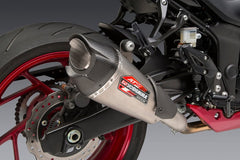 Yoshimura USA GSX-S750/Z 18-22 At2 Stainless Slip-On Exhaust, W/ Stainless Muffler | 11801BP521