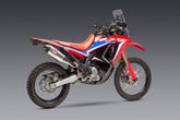 Yoshimura USA CRF300L/Rally 21-22 Race RS-4 Stainless Slip-On Exhaust, W/ Stainless Muffler | 123412D520