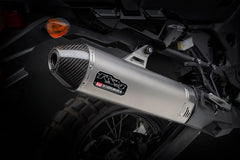 Yoshimura USA Africa Twin 16-19 RS-4 Stainless Slip-On Exhaust, W/ Stainless Muffler | 12400BD520