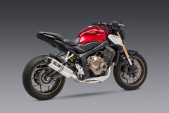 Yoshimura USA CBR650F 14-18/Cb650F 18/Cb650R 19-20 Race R-77 Stainless Full Exhaust, W/ Stainless Muffler | 12651AJ520