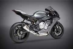 Yoshimura USA YZF-R1/M/S 15-22 Race Alpha T Stainless 3/4 Exhaust, W/ Stainless Muffler | 13141CP520
