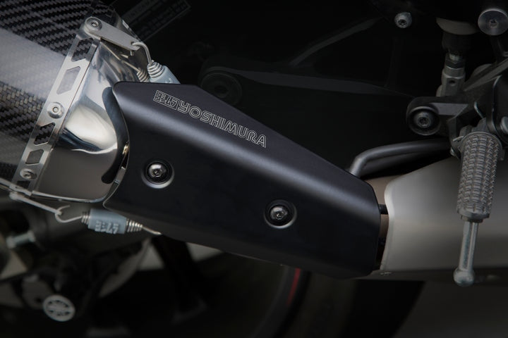 Yoshimura USA YZF-R1/M/S 15-19 Alpha Stainless Slip-On Exhaust, W/ Stainless Muffler | 13141EM520