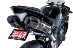 Yoshimura USA YZF-R1 09-14 R-77 Stainless Slip-On Exhaust, W/ Carbon Fiber Mufflers | 1314202