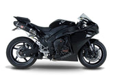 Yoshimura USA YZF-R1 09-14 TRC-D Stainless Slip-On Exhaust, W/ Carbon Fiber Mufflers | 1314212