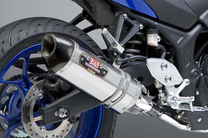 Yoshimura USA YZF-R3 15-21 Race R-77 Stainless Full Exhaust, W/ Stainless Muffler | 133200J520