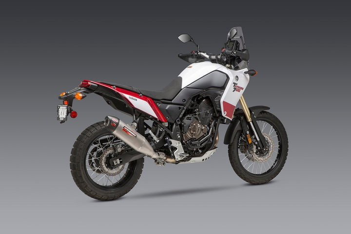 Yoshimura USA Tenere 700 21-22 RS-12 Stainless Slip-On Exhaust, W/ Stainless Muffler | 13710BS520