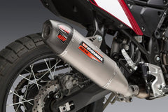 Yoshimura USA Tenere 700 21-22 RS-12 Stainless Slip-On Exhaust, W/ Stainless Muffler | 13710BS520