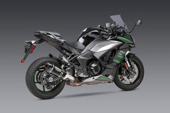 Yoshimura USA Ninja 1000Sx 20-22 Alpha Stainless Slip-On Exhaust, W/ Carbon Fiber Muffler | 14161BP220