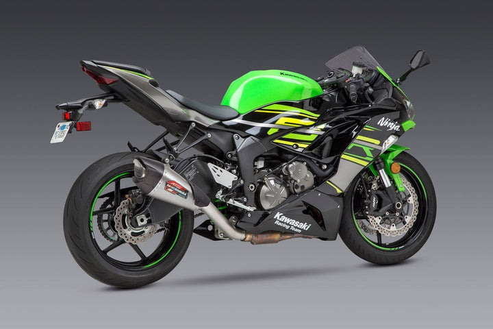 Yoshimura USA ZX-6R 19-23 At2 Stainless 3/4 Exhaust, W/ Stainless Muffler | 14642CP521