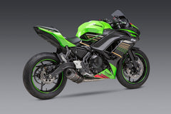Yoshimura USA Ninja/Z 650 17-22 Race Alpha Stainless Full Exhaust, W/ Carbon Fiber Muffler | 14651AM220
