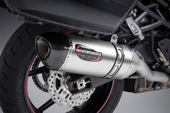 Yoshimura USA Versys 1000 15-18 Alpha Stainless Slip-On Exhaust, W/ Stainless Muffler | 14660BM520