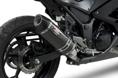 Yoshimura USA Ninja 300 13-17 R-77 Stainless Slip-On Exhaust, W/ Carbon Fiber Muffler | 147002J220