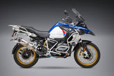 Yoshimura USA R1200GS/R1250GS 13-21 R-77 Stainless Slip-On Exhaust, W/ Stainless Muffler | 15002B0520