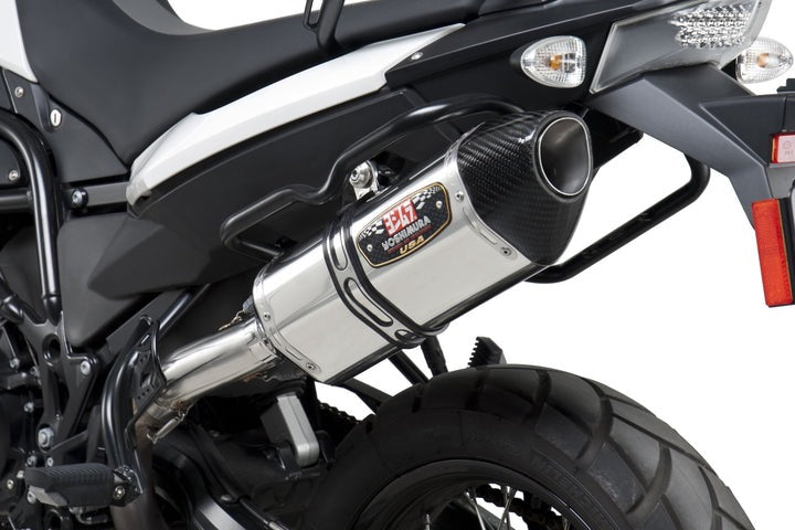 Yoshimura USA F800GS/F700GS 11-15 R-77 Stainless Slip-On Exhaust, W/ Stainless Muffler | 1585020520