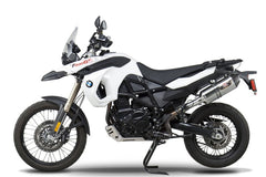 Yoshimura USA F800GS/F700GS 11-15 R-77 Stainless Slip-On Exhaust, W/ Stainless Muffler | 1585020520