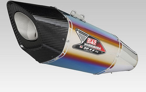 YOSHIMURA STREET SPORTS SLIP-ON R-11SQ GSX-S750 17 (STB) - TATANIUM BLUE COVER | 170-150-L16G0
