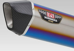 YOSHIMURA STREET SPORTS SLIP-ON HEPTA FORCE CARBON END V-STROM1000 (STBC) - TITANIUM BLUE COVER CARBON END | 170-195-L06G0