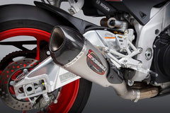 Yoshimura USA Aprilia Rsv4/Tuono 17-20 Race Alpha T Slip-On Titanium Exhaust, W/ Titanium Muffler | 19250MP720