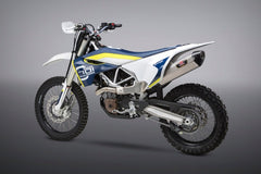 Yoshimura USA Husq 701/KTM 690 R Race R-77 Stainless Slip-On Exhaust, W/ Stainless Muffler | 19701BD520