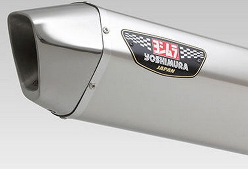 YOSHIMURA EEC SLIP-ON HEPTA FORCE STAINLESS END V-STROM1000 14-16 (SSS) - STAINLESS COVER, STAINLESS END | 1A0-195-L05C0