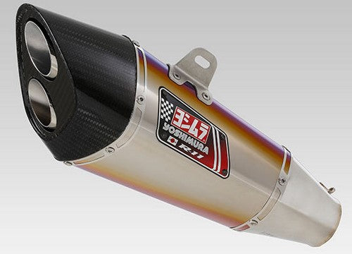 YOSHIMURA EEC SLIP-ON R-11 DUAL EXIT GSX-R600/750 11- (STB) - TATANIUM BLUE COVER | 1A0-571-5580B