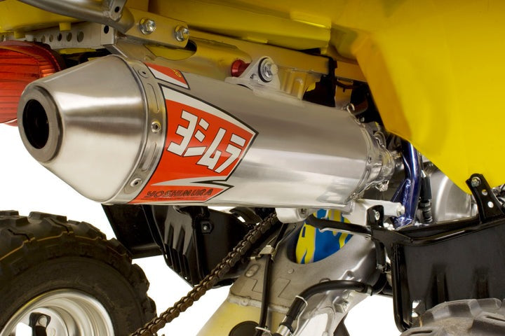 Yoshimura USA Suzuki/Kawasaki Ltz400 03-14 RS-2 Stainless Full Exhaust, W/ Aluminum Muffler | 2176503