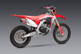 Yoshimura USA CRF450X 19-23 RS-4 Stainless Full Exhaust, W/ Aluminum Muffler | 224500D320