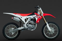 Yoshimura USA CRF250R 14-17 RS-9 Stainless Full Exhaust, W/ Aluminum Mufflers | 228420H320