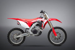Yoshimura USA CRF250R 18-19/Rx RS-9T Stainless Slip-On Exhaust, W/ Dual Stainless Mufflers | 22843BR520