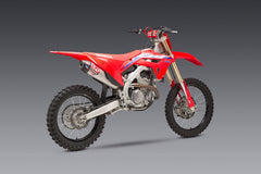 Yoshimura USA CRF250R/Rx 22-23 RS-12 Stainless Slip-On Exhaust, W/ Stainless Muffler | 228452S320