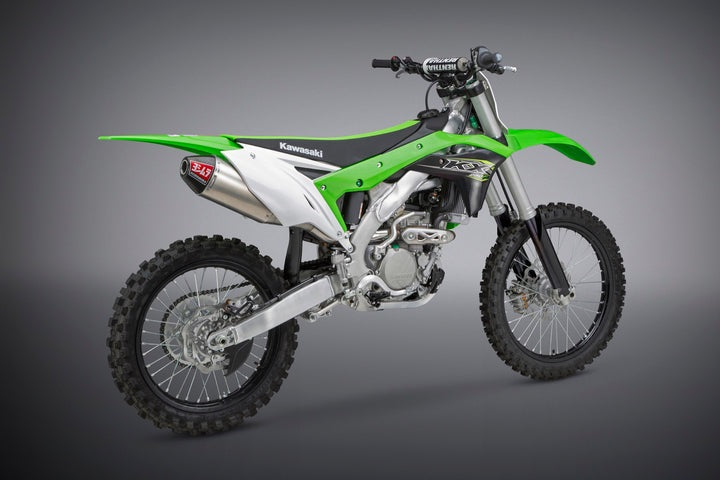 Yoshimura USA KX250F 17-20 RS-4 Stainless Slip-On Exhaust, W/ Aluminum Muffler | 242932D320
